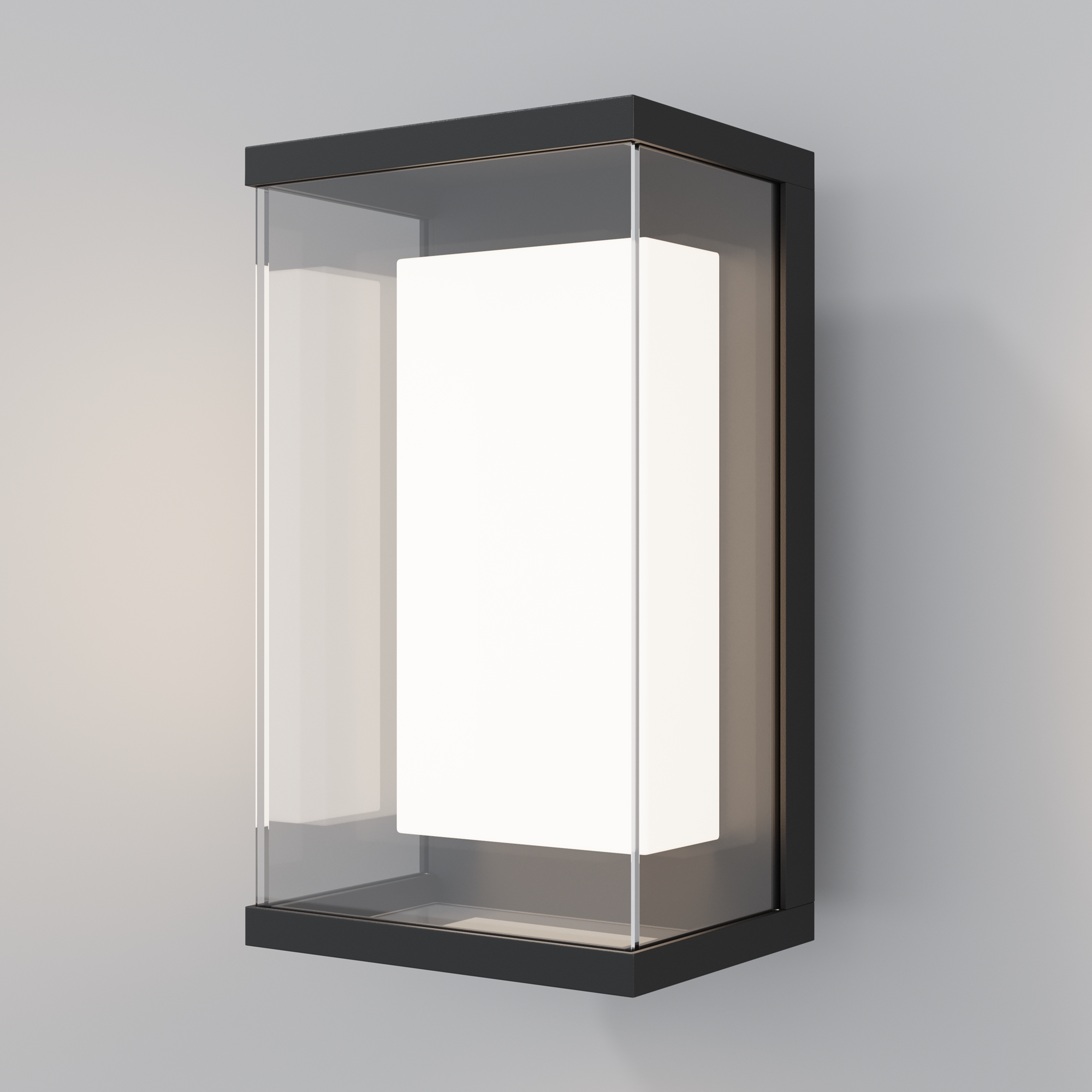 Baker Street Black Outdoor LED Wall Light, 10w, 3000K, Aluminium, IP65