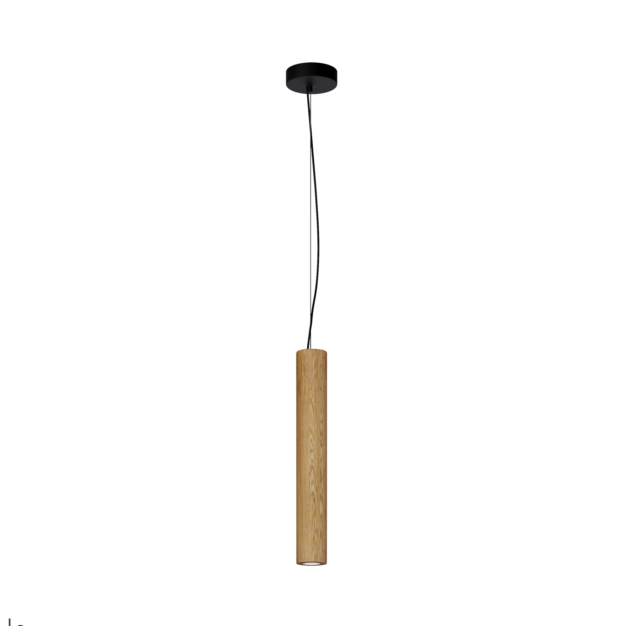 Basic Texture Wood Pendant Lamp, Colour Switchable LED, Warm White - Cool White