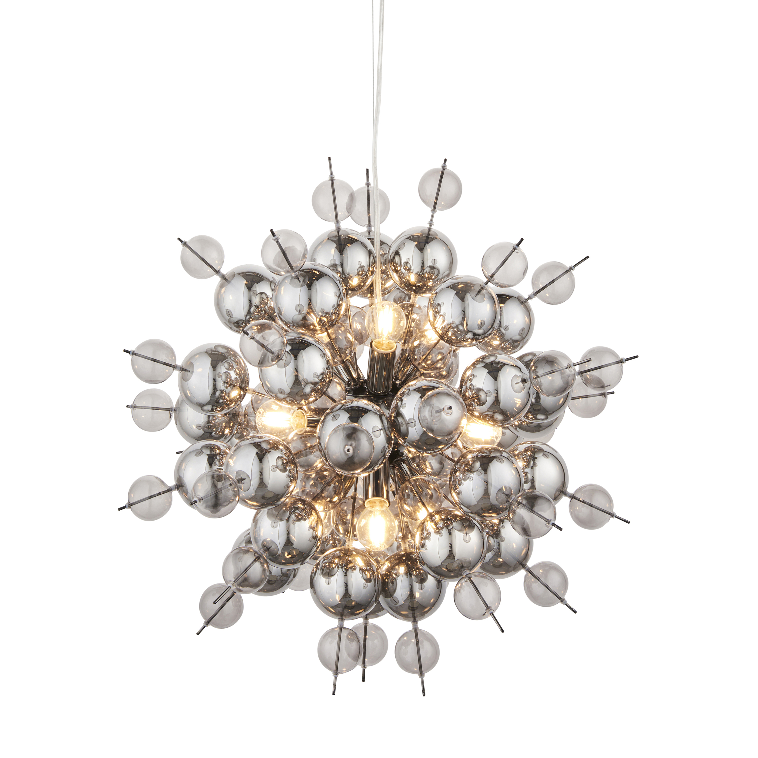 Interstellar Pendant Light, Smoked & Tinted Glass, 63cm