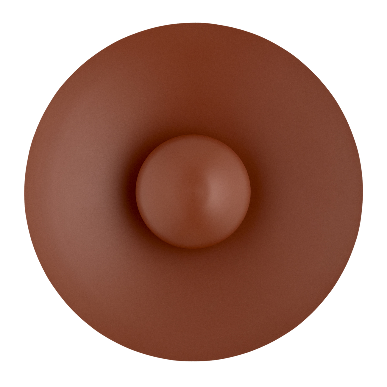Bolan Circular LED Wall Light, Terracotta Steel, 3000k, 12.5W, 42cm Diameter