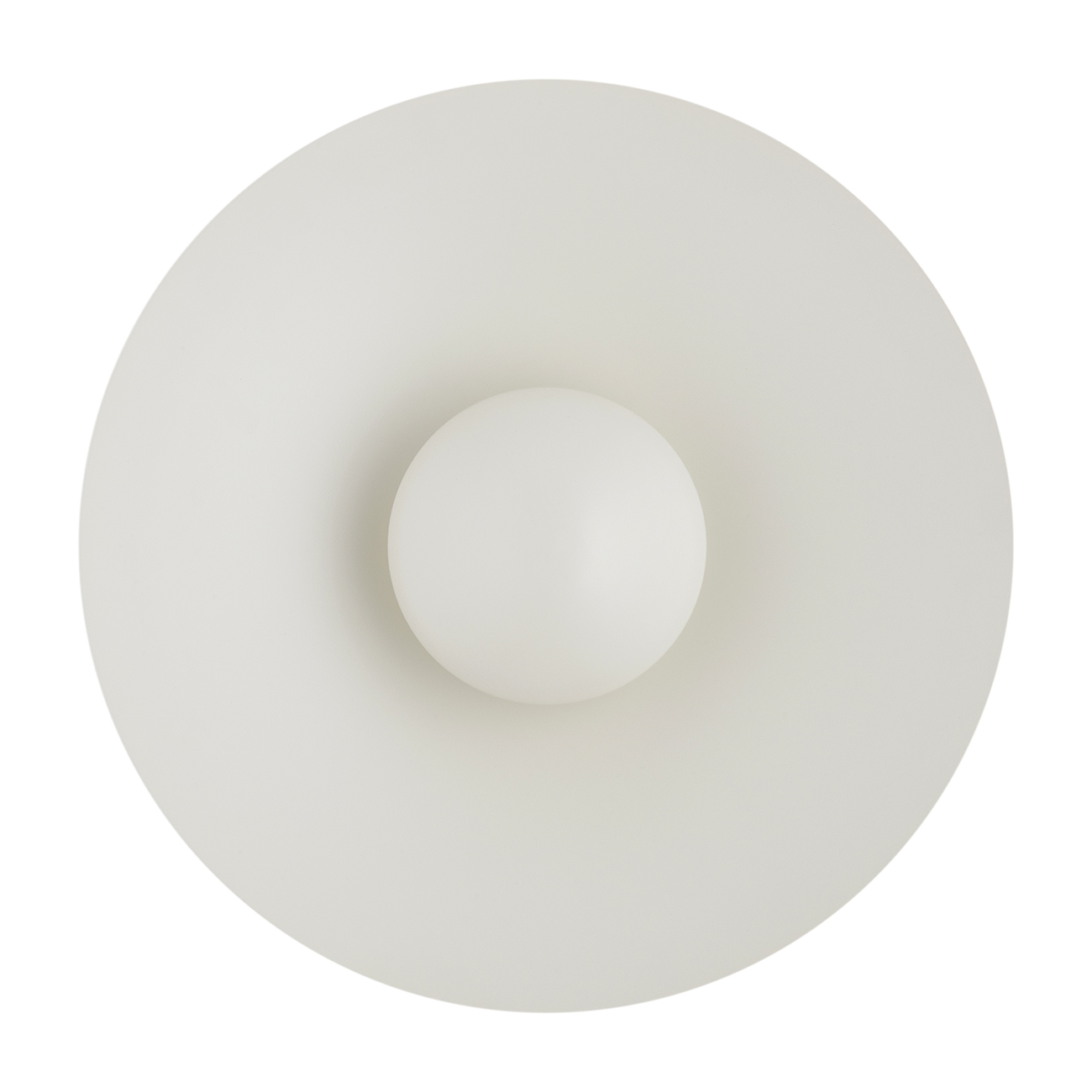 Bolan Circular LED Wall Lamp, Cream White Steel, 3000k, 12.5W, 42cm Diameter