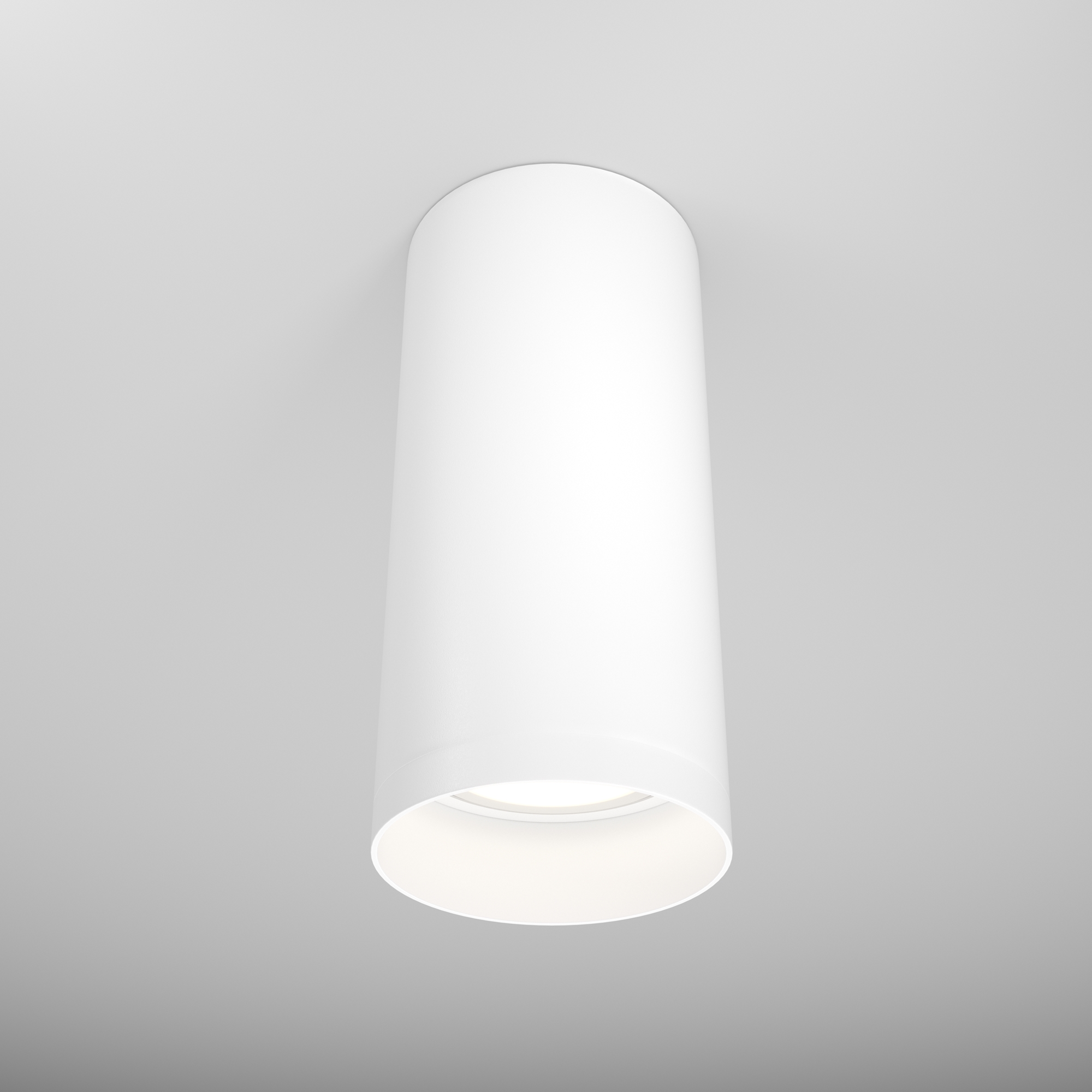 Focus White Ceiling Spotlight, Metal Cylinder, GU10, 6cm Diameter