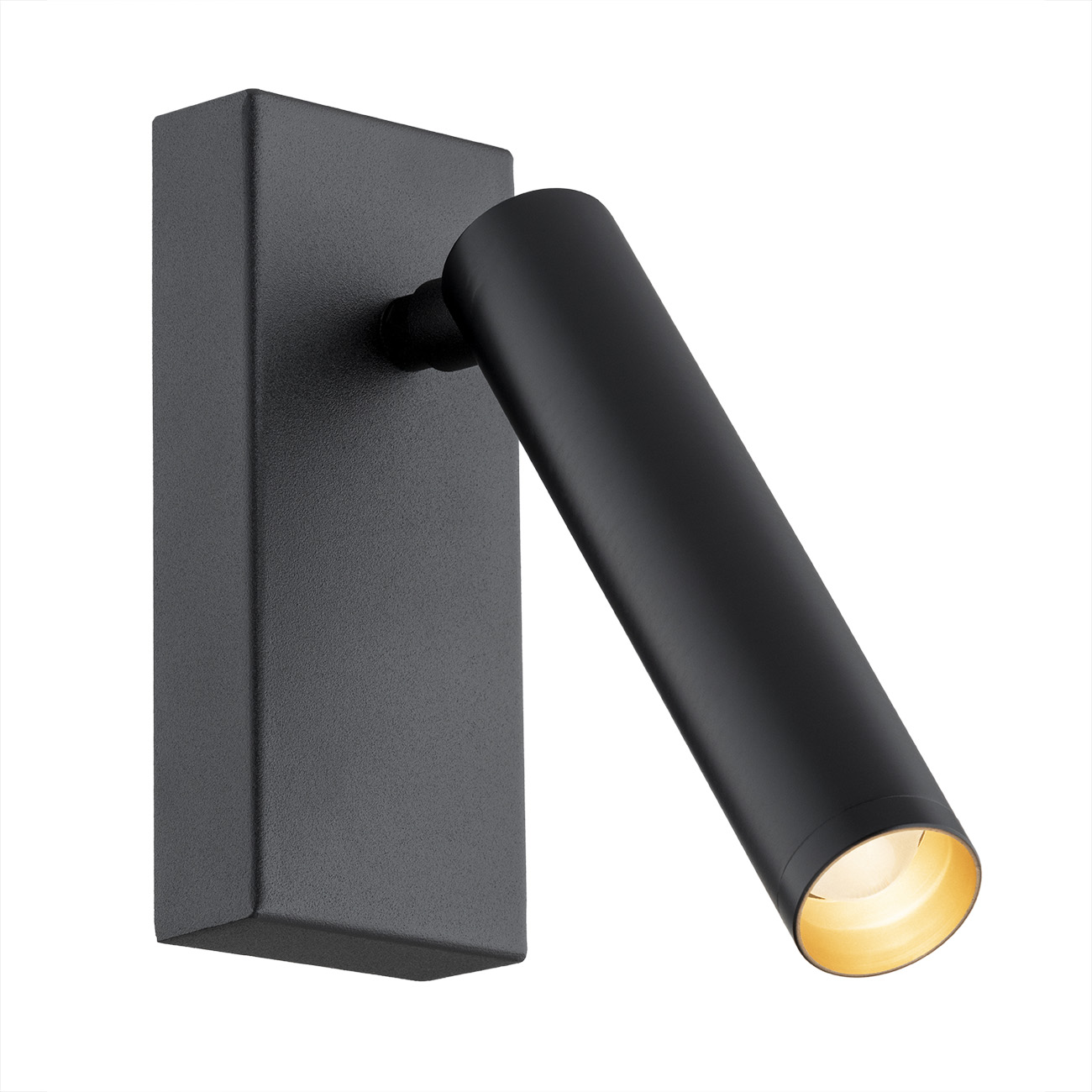 Janiero LED Wall Lamp, 4.2 Watt, Black, Directional Spot, 6cm Width