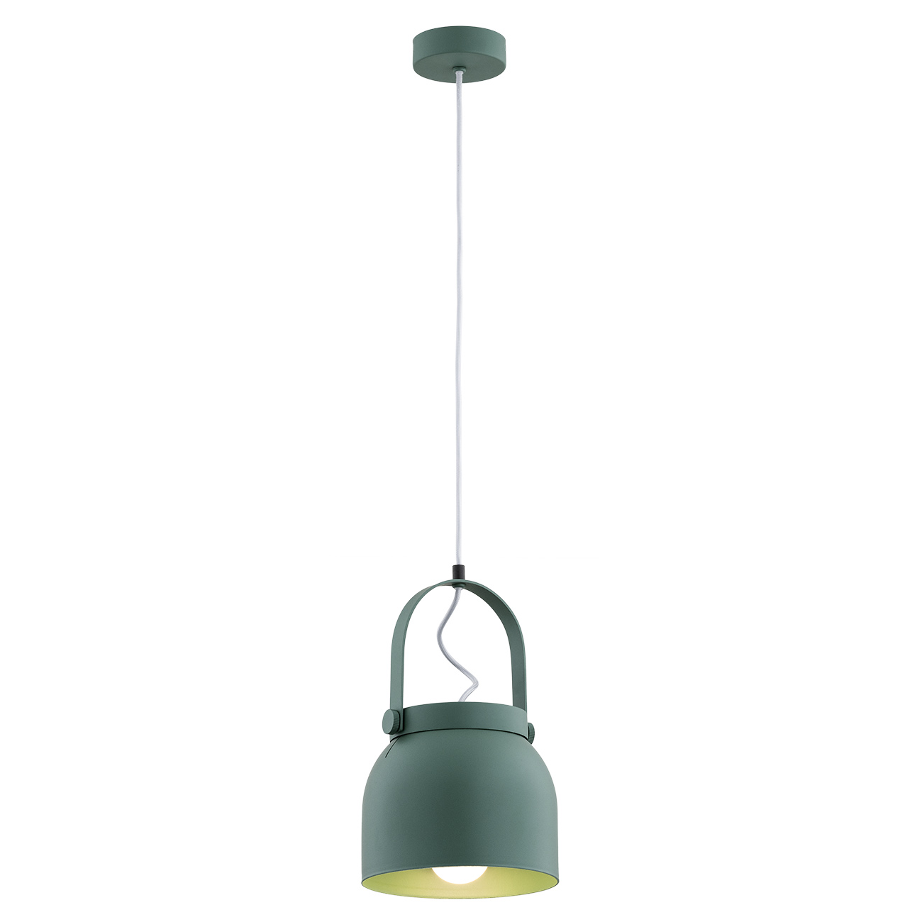 Lagano Medium Pendant Lamp, Green, 1 Light, 20cm