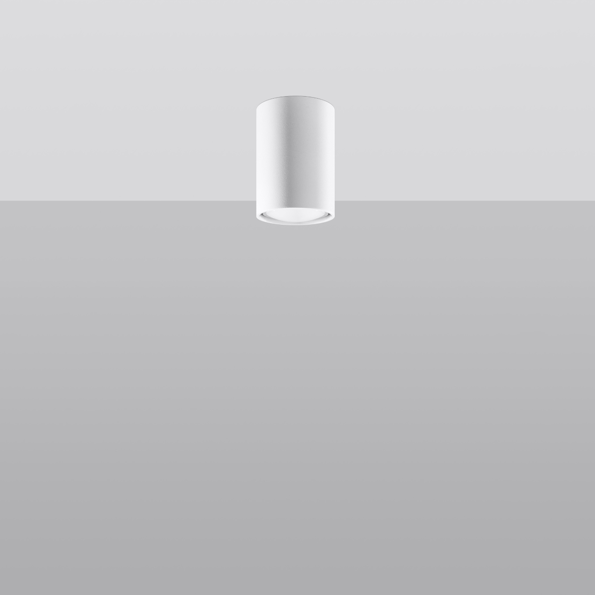 Laguna Surface Mounted White Cylinder Downlight, 10cm Height, 1 Light, GU10
