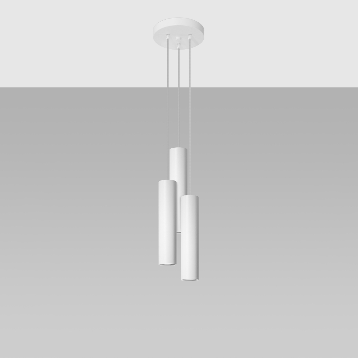 Laguna 3 Lamp White Pendant Light, Metal, GU10, 20cm Diameter