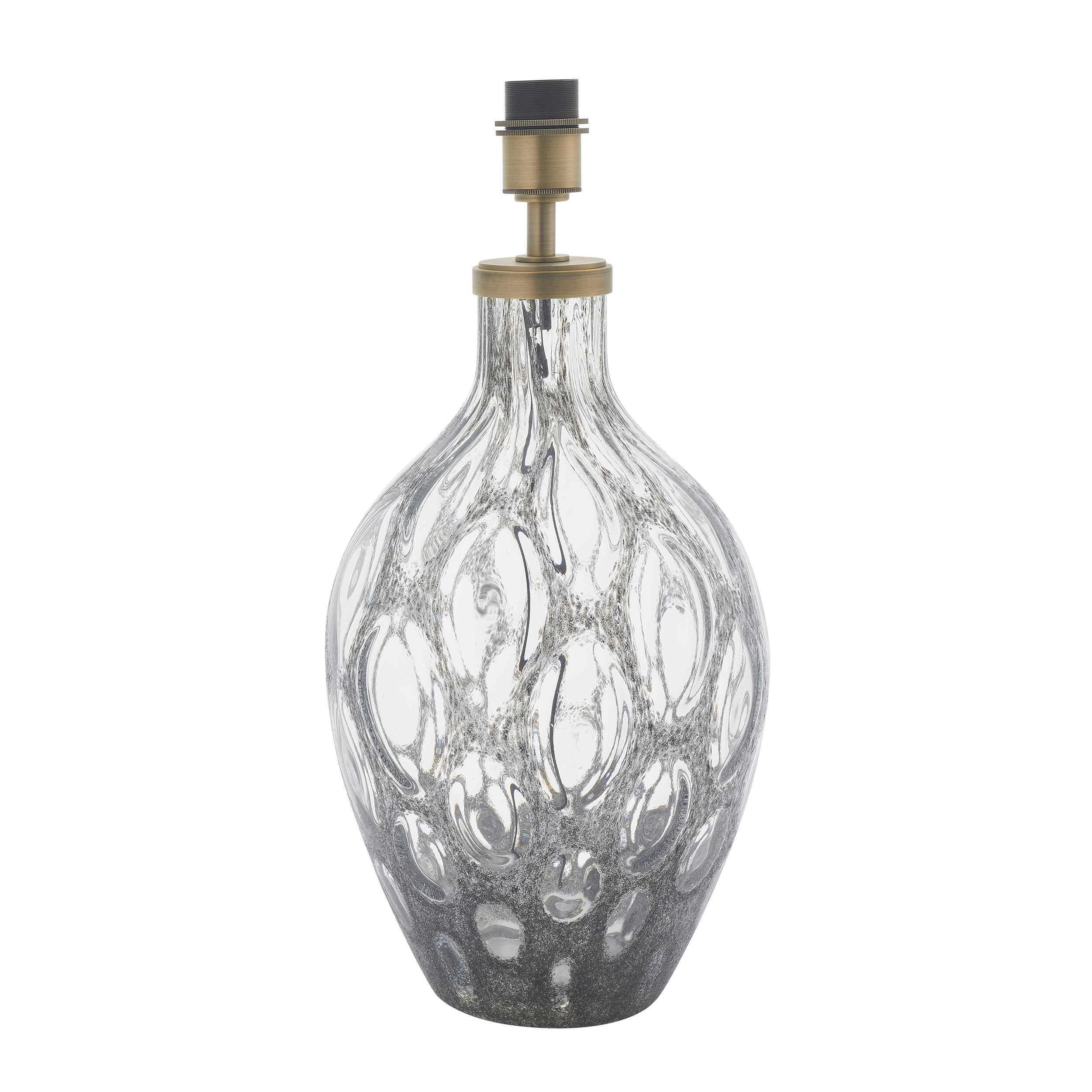 Eleanor Table Lamp, Smoke Grey, Large, Glass Base