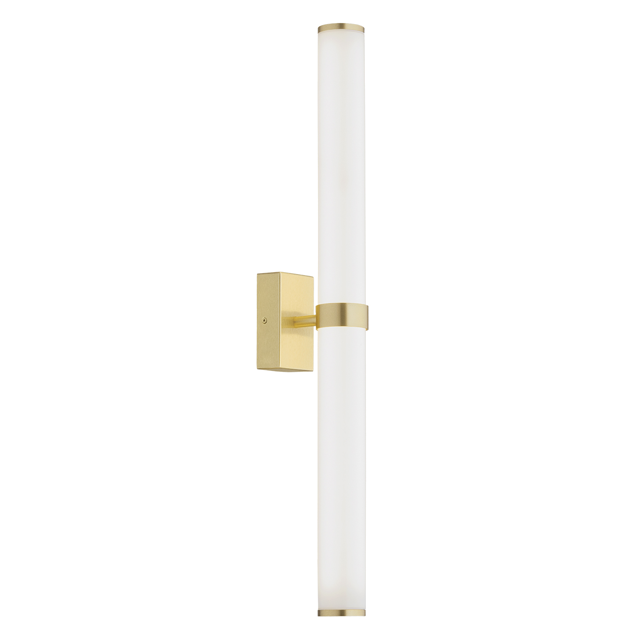 Matuvi IP44 Double Tube LED Wall Lamp, Brass, Glass, Steel, 3000k,  62cm Height