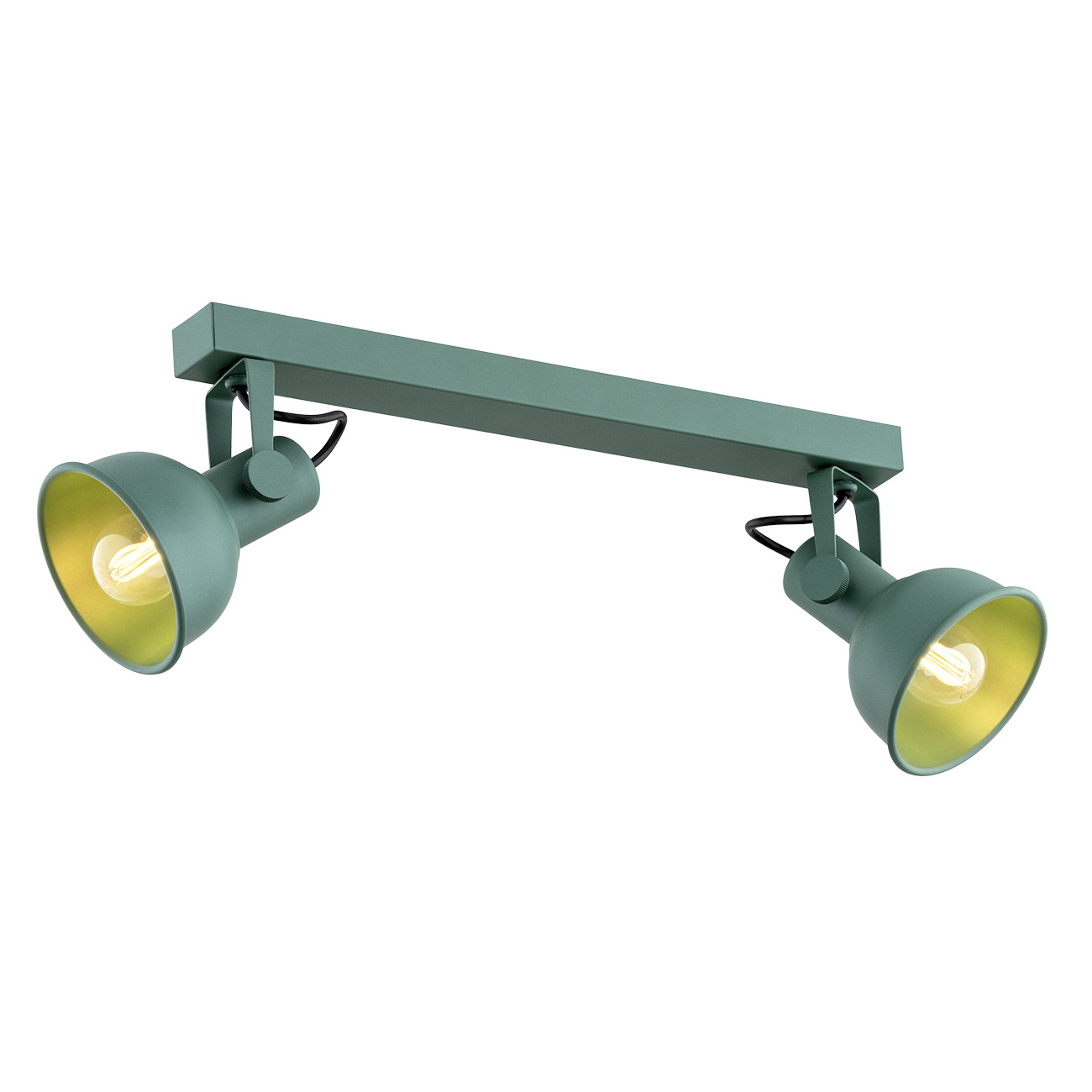 Nora Green Ceiling Lamp, 2 Light Adjustable Spotlight, Wall Mountable, 50cm
