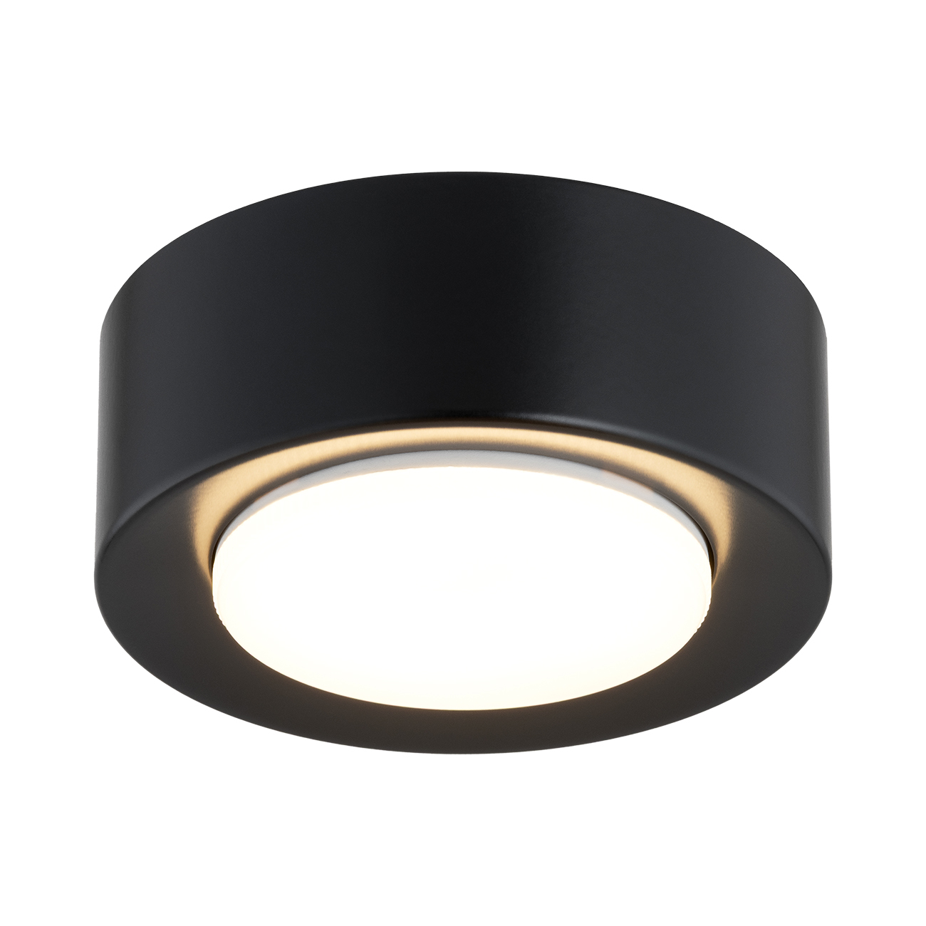 Olyra Mini Surfaced Mounted Downlight, Black, 12W LED, 3000K, 11cm Diameter