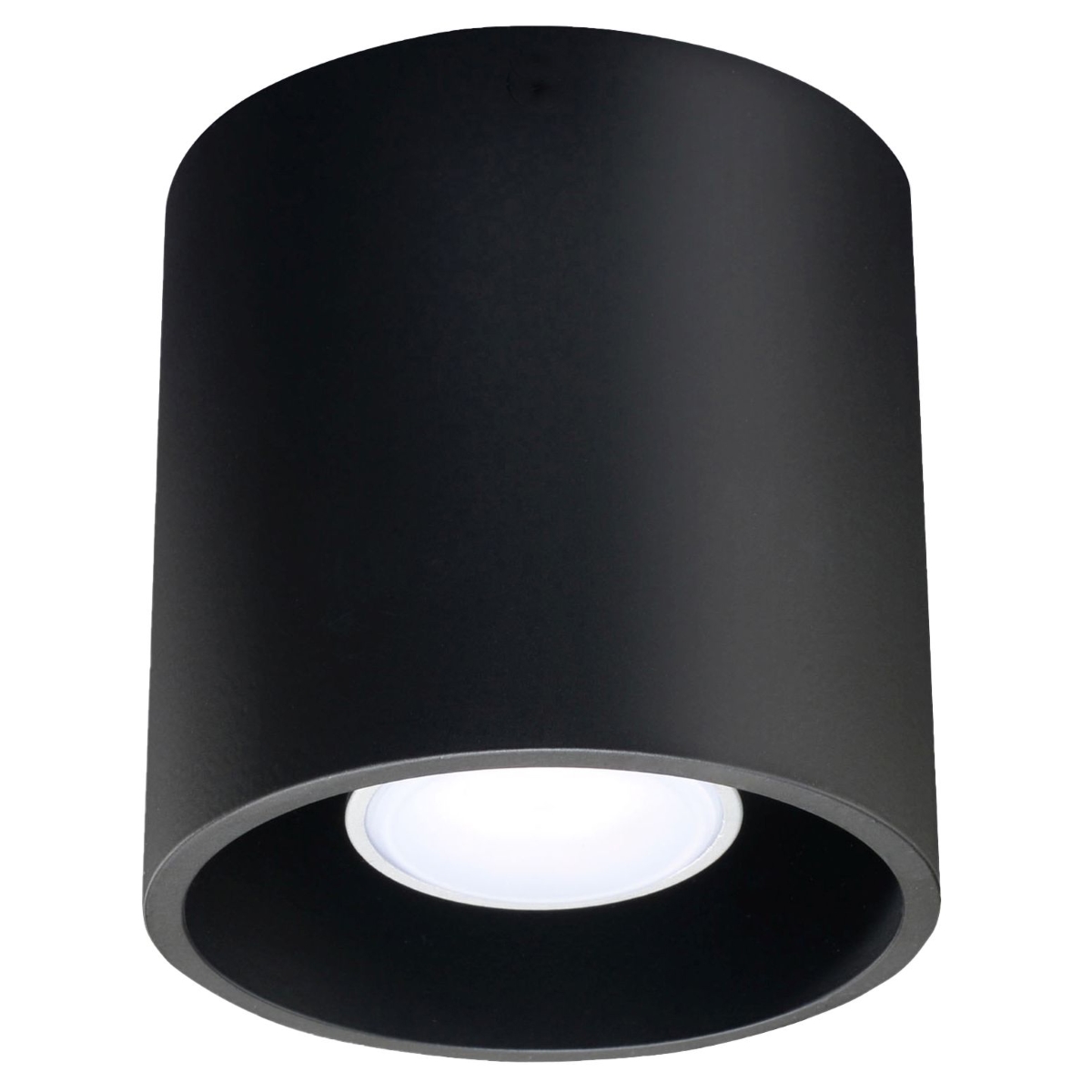 Orbital Black Round Surface Spotlight, GU10, Metal, 1 Lamp, 10cm Diameter