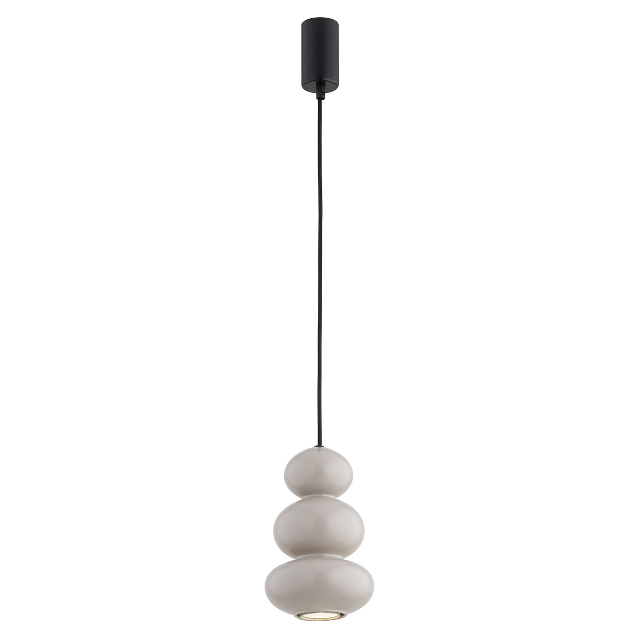 Orla Single Pendant Lamp, Sand Glass, 14cm Width