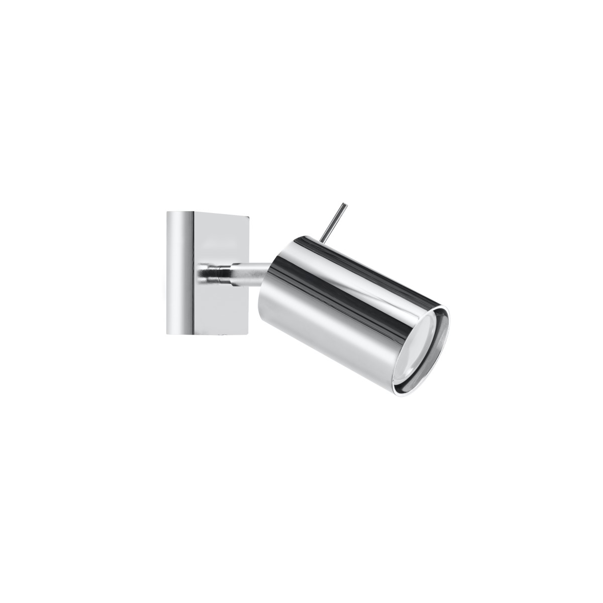 Oringo 1 Lamp Wall Spotlight, Chrome, Ceiling Mountable, Adjustable Head, Metal, 8cm Wide